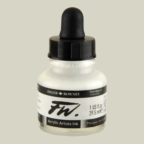 Daler Rowney FW Acrylic Artist Ink 29.5ml Cam Şişe White 011 - 011 White