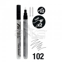 Daler Rowney FW Mixed Media Paint Marker Sets 102 1mm Sert Uç (S) - Thumbnail