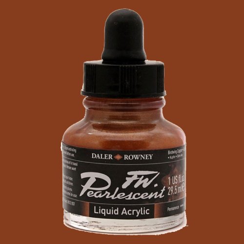 Daler Rowney FW Pearlescent Acrylic Inks 29.5ml Cam Şişe 111 Birdwing Copper - 111 Birdwing Copper