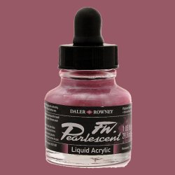 Daler Rowney - Daler Rowney FW Pearlescent Acrylic Inks 29.5ml Cam Şişe 118 Platinum Pink