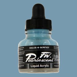 Daler Rowney - Daler Rowney FW Pearlescent Acrylic Inks 29.5ml Cam Şişe 119 Silver Pearl