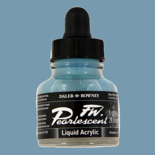 Daler Rowney FW Pearlescent Acrylic Inks 29.5ml Cam Şişe 119 Silver Pearl - 119 Silver Pearl