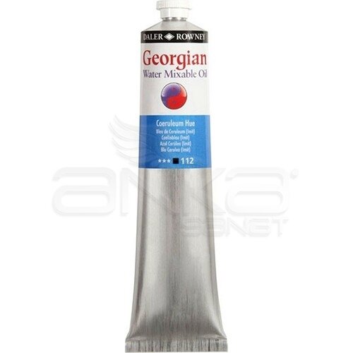 Daler Rowney Georgian Water Mixable Oil Su Bazlı Yağlı Boya 200ml 112 Coeruleum Hue