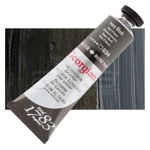 Daler Rowney Georgian Yağlı Boya 225ml 034 Ivory Black - 034 Ivory Black