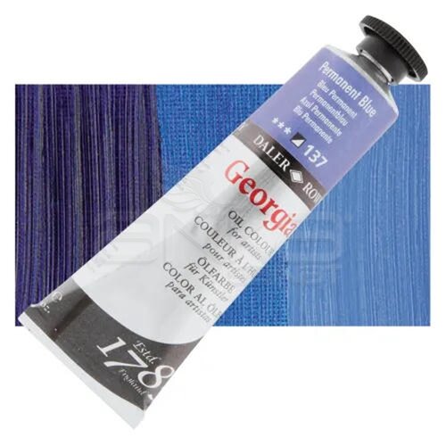 Daler Rowney Georgian Yağlı Boya 225ml 137 Permanent Blue - 137 Permanent Blue