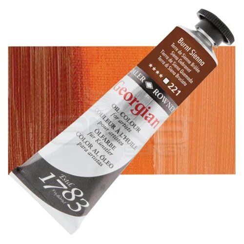 Daler Rowney Georgian Yağlı Boya 225ml 221 Burnt Sienna - 221 Burnt Sienna