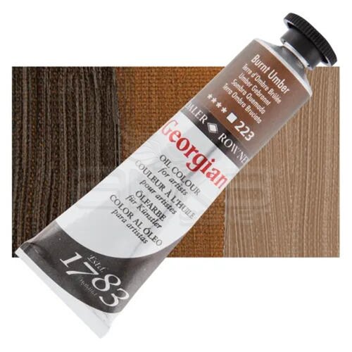 Daler Rowney Georgian Yağlı Boya 225ml 223 Burnt Umber - 223 Burnt Umber