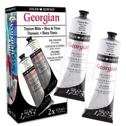 Daler Rowney - Daler Rowney Georgian Yağlı Boya 225 ml Titanium White Set 2li 111225999