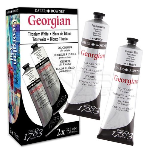 Daler Rowney Georgian Yağlı Boya 225 ml Titanium White Set 2li 111225999