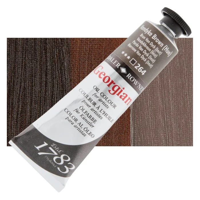 Uni - Daler Rowney Georgian Yağlı Boya 38ml 264 Vandyke Brown (Hue)