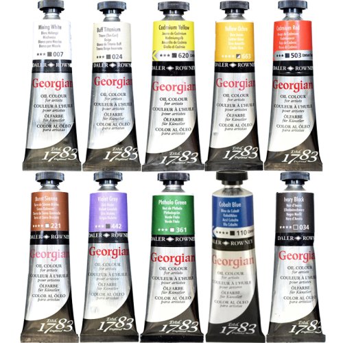 Daler Rowney Georgian Yağlı Boya 38ml Set 4 10lu