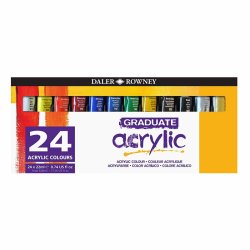 Daler Rowney - Daler Rowney Graduate Akrilik Boya Seti 24 Renk 123 900 024 (1)