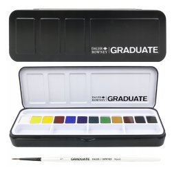 Daler Rowney - Daler Rowney Graduate Watercolour Tablet Suluboya 12li