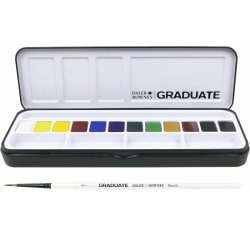 Daler Rowney Graduate Watercolour Tablet Suluboya 12li - Thumbnail