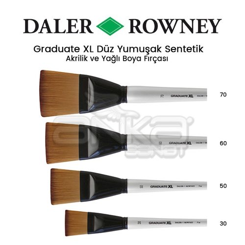 Daler Rowney Graduate XL Düz Yumuşak Sentetik Fırça