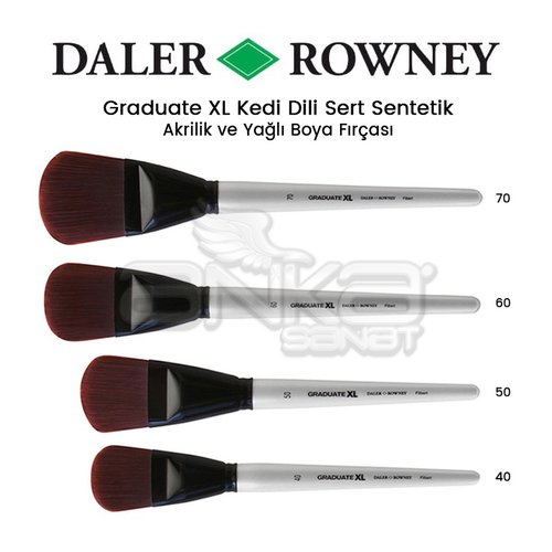 Daler Rowney Graduate XL Kedi Dili Sert Sentetik Fırça