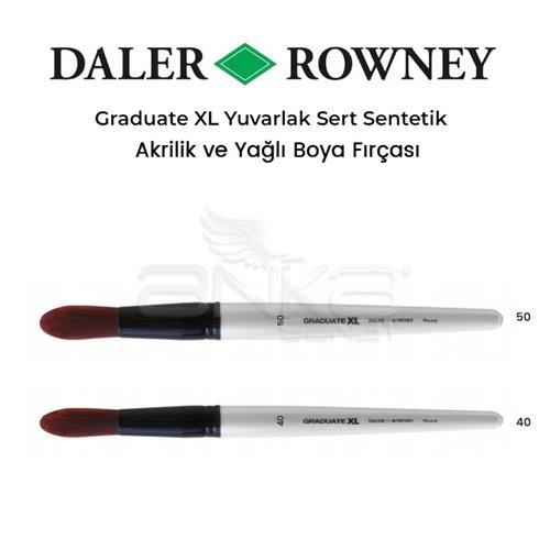 Daler Rowney Graduate XL Yuvarlak Sert Sentetik Fırça