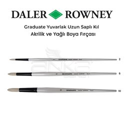 Daler Rowney - Daler Rowney Graduate Yuvarlak Uzun Saplı Kıl Fırça