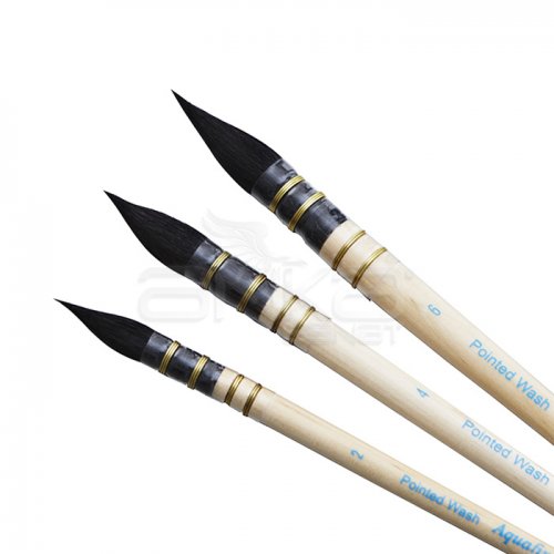 Daler Rowney Seri 24 Pointed Wash Pony Kılı Sulu Boya Fırçası