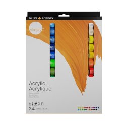 Daler Rowney - Daler Rowney Simply Akrilik Boya 12mlx24 Set