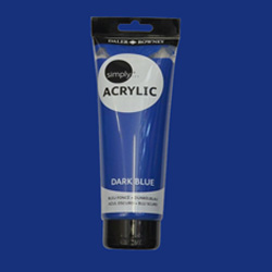 Daler Rowney - Daler Rowney Simply Akrilik Boya 250ml 142 Dark Blue