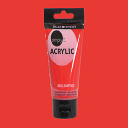 Daler Rowney Simply Akrilik Boya 250ml 547 Brilliant Red - 547 Brilliant Red