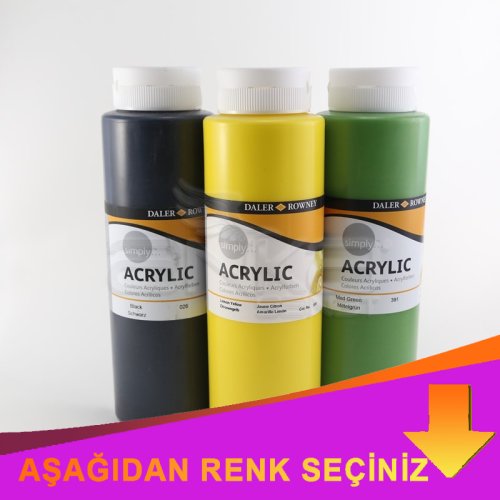 Daler Rowney Simply Akrilik Boya 750ml İndirimli Renkler