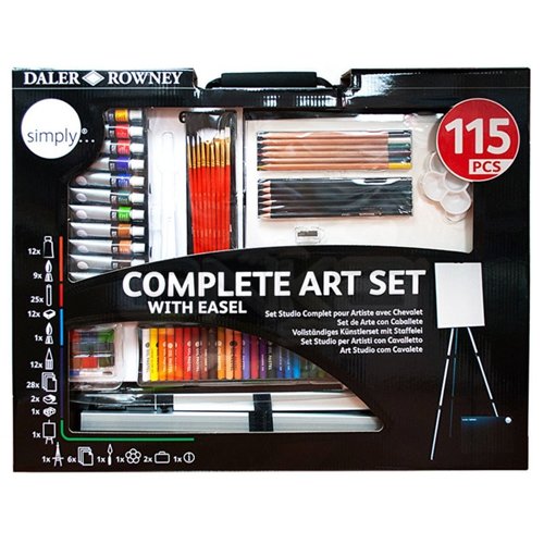 Daler Rowney Simply Complete Karma Resim Seti 115li Set