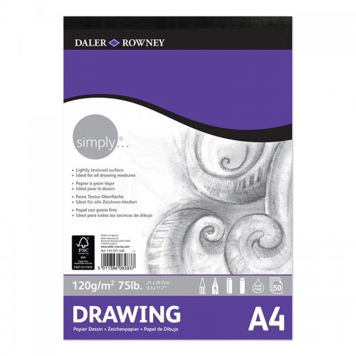 Daler Rowney Simply Drawing Pad 120g 50 Yaprak