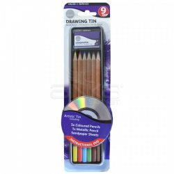 Daler Rowney - Daler Rowney Simply Drawing Tin 9lu Set