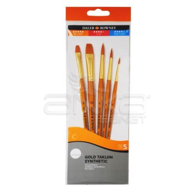 Daler Rowney Simply Gold Taklon Synthetic 5li Fırça Seti Kod:502