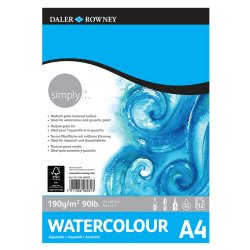 Daler Rowney Simply Watercolour Pad 12 Yaprak 190g - Thumbnail