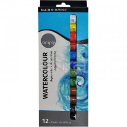 Daler Rowney - Daler Rowney Simply Watercolour Tüp Sulu Boya 12li Set 134500100