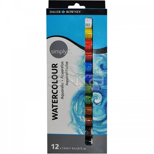 Daler Rowney Simply Watercolour Tüp Sulu Boya 12li Set 134500100