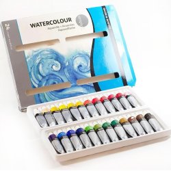 Daler Rowney - Daler Rowney Simply Watercolour Tüp Sulu Boya 24lü Set (1)