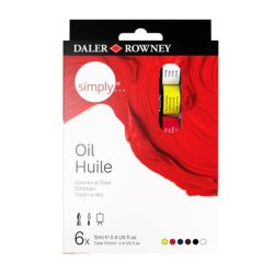 Daler Rowney - Daler Rowney Simply Yağlı Boya Seti 6x12ml 118500006