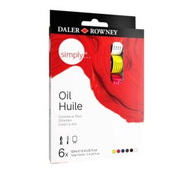 Daler Rowney - Daler Rowney Simply Yağlı Boya Seti 6x12ml 118500006 (1)