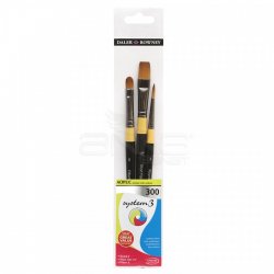 Daler Rowney - Daler Rowney System 3 Acrylic Fırça Seti 300