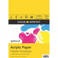 Daler Rowney System 3 Acrylic Paper 230g 20 Yaprak - Thumbnail