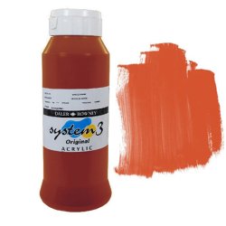 Daler Rowney - Daler Rowney System 3 Akrilik Boya 1000ml Cadmium Red