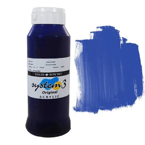 Daler Rowney System 3 Akrilik Boya 1000ml Ultramarine