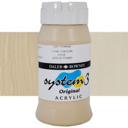 Daler Rowney - Daler Rowney System 3 Akrilik Boya 500ml 024 Buff Titanium