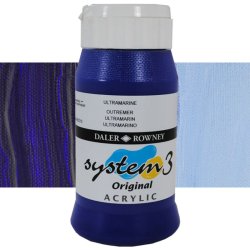 Daler Rowney - Daler Rowney System 3 Akrilik Boya 500ml 123 Ultramarine