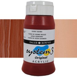 Daler Rowney - Daler Rowney System 3 Akrilik Boya 500ml 221 Burnt Sienna