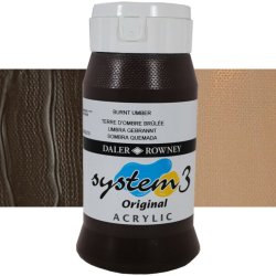 Daler Rowney - Daler Rowney System 3 Akrilik Boya 500ml 223 Burnt Umber