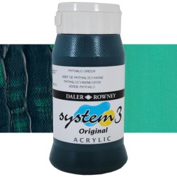 Daler Rowney - Daler Rowney System 3 Akrilik Boya 500ml 361 Phthalo Green (Phthalocyanine)