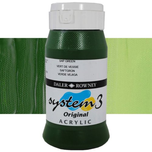 Daler Rowney System 3 Akrilik Boya 500ml 375 Sap Green - 375 Sap Green