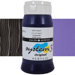 Daler Rowney - Daler Rowney System 3 Akrilik Boya 500ml 408 Deep Violet