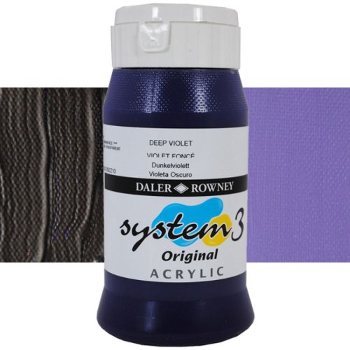 Daler Rowney System 3 Akrilik Boya 500ml 408 Deep Violet