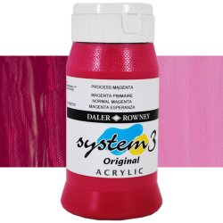 Daler Rowney - Daler Rowney System 3 Akrilik Boya 500ml 412 Process Magenta